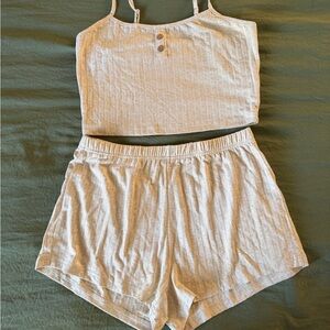 Women's Cream Sleepwear Set